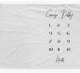 Personalised Simple Milestone Blanket